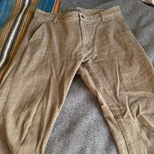 Men's Vintage John Varvatos Wool Pants in Brown